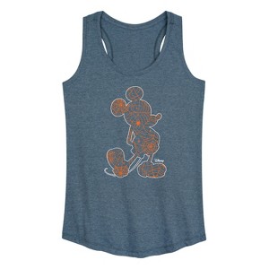 Women's - Disney - Mickey Silhouette Graphic Racerback Tank - 1 of 4