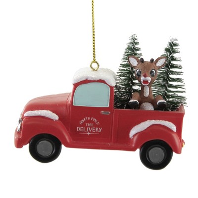 Holiday Ornament 3.0" Tree Delivery Ornament Rudolph Christmas Tree  -  Tree Ornaments