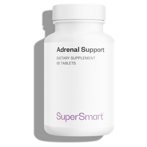 SuperSmart Adrenal Support - with Rhodiola Rosea, Holy Basil Tulsi, Magnesium - Adaptogenic Herbs Supplement | Non-GMO & Gluten Free - 90 Tablets - 1 of 1