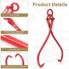 25in Jaw Opening Log Lifting Tongs, O-Ring, 2 FT Heavy Duty Felled Timber Claw Hook, Grapple Timber Claw, Lumber Skidding Tongs Logging Grabber - 3 of 4