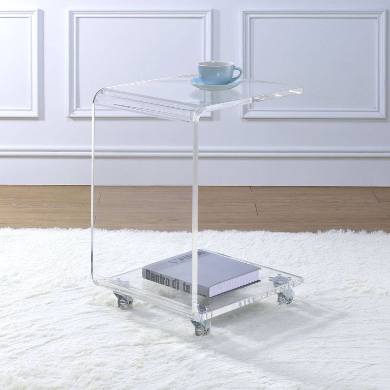 Peek Acrylic Snack Table Clear - Picket House Furnishings, 4 of 9
