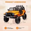 24V Kids Ride On Car 2 Seater Battery Powered Truck Cars for Toddles 2WD/4WD Switchable Electric Vehicles with Remote Control, Trunk - 2 of 4
