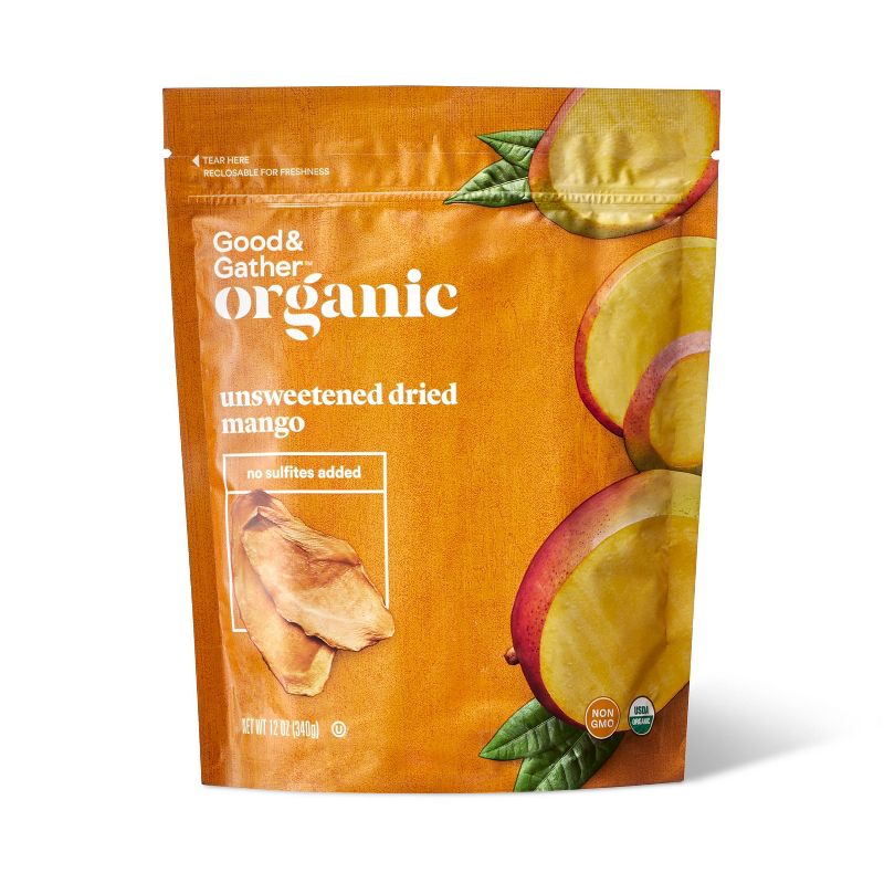 Organic Unsweetened Dried Mango - 12oz - Good &#38; Gather&#8482;, 1 of 7