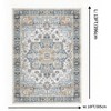 Garvee 10x13FT Washable Area Rug, Ultra-Thin Vintage Rug Printed Carpet, Non Slip Stain Resistant Foldable Mat for Living Room,Bedroom, Dinning Room - 2 of 4