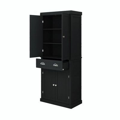 NicBex 71.65 Inch Tall Kitchen Pantry Storage Cabinet with 4 Doors,2 Adjustable Shelves and Drawer for Dining Room,Bathroom,Kitchen