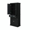 DOMETOUR 71" Kitchen Pantry Storage Cabinet with 4 Doors and 2 Adjustable Shelves Freestanding Cupboard with Drawer for Dining Room - 2 of 4