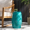 CAVINAS Modern Fusiform Iron Outdoor Patio End Table,Waterproof Weather Resistant Side Table for Patio,Garden,Balcony - 3 of 4