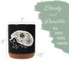 Elanze Designs Kitchen Utensil Holder With Non Slip Cork Base Large 8 Inch Ceramic Storage Crock Forest Animal Countertop Organizer Floral Hedgehog - 2 of 4