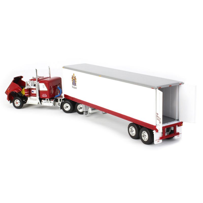 First Gear DCP 1/64 Kenworth W900A 36in Sleeper & 40 Ft. Vintage Reefer, CR England 60-0936, 4 of 6