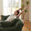 Oversized Corduroy Chaise Lounge Chair with Ergonomic Design - 2 of 3