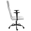 vidaXL Office Chair White Mesh Fabric and Faux Leather - 4 of 4