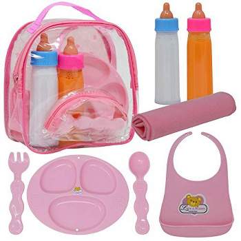Melissa and Doug 9826 - Mine to Love Doll Feeding and Changing Accessories  Set, Diaper Bag Set, Baby Food & Bottle Set, Promotes Pretend Play Sk