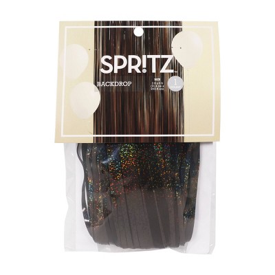 Photo 1 of 2 PACK OF Metallic Fringe Backdrop Black - Spritz