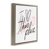 Stupell Industries Love This Place Xoxo Floating Frame Canvas Art - 2 of 4