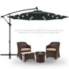 Best Choice Products 10ft Solar LED Offset Hanging Outdoor Market Patio Umbrella w/ Adjustable Tilt - 2 of 4