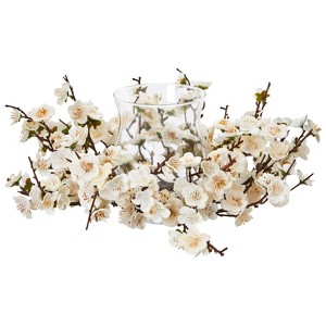 Nearly Natural Plum Blossom Candelabrum - 1 of 2