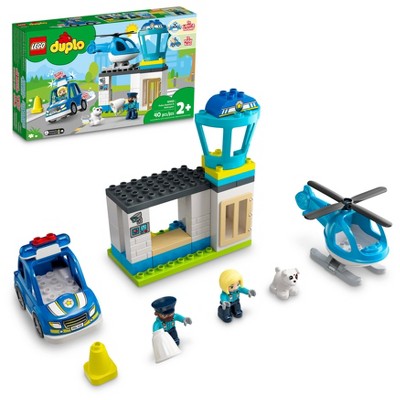 LEGO DUPLO Rescue Police Station & Helicopter 10959 Building Toy Playset