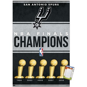 Trends International NBA San Antonio Spurs - Champions 23 Unframed Wall Poster Prints - 1 of 4