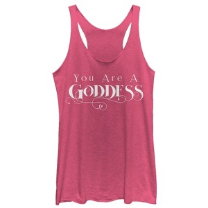 Women's CHIN UP Goddess Racerback Tank Top - 1 of 3