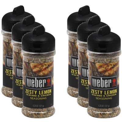 Weber Seasoning Zesty Lemon - Pack of 6 - 5 oz