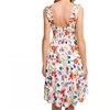 Women's Flower Print Square Neck Dress - Listicle - 3 of 3