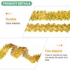 Unique Bargains Elastic PVC Material DIY Sewing Flat Sequin Trim 1 Pc - 2 of 4