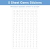 Unique Bargains Acrylic Self-Adhesive Decorative Rhinestone Stickers 5 Sheets/810 Pcs - 2 of 4