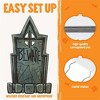 Joyfy 9 Pcs 16" Halloween Tombstones Outdoor Cemetery Decor, Yard Lawn Graveyard Plastic Headstones with 18 Metal Stakes for  Party Prop Supplies - 4 of 4