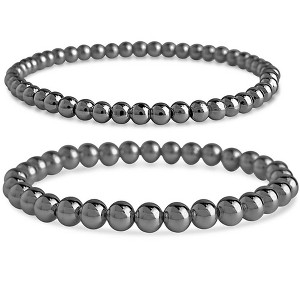SHINE by Sterling Forever Beaded Stretch Bracelet Sets - 1 of 2