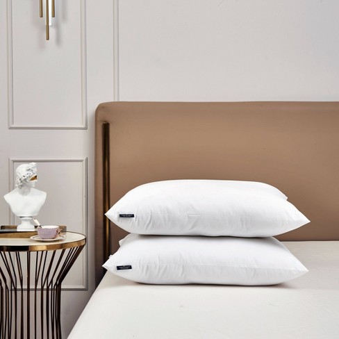 Home Collection 2-Pack Plush Down Alternative Gel Fiber Pillows, White, King