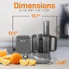 12-Cup Food Processor for Meal Prep with 6 Blade Attachments, Versatile Kitchen Appliance, Easy to Clean - 3 of 4