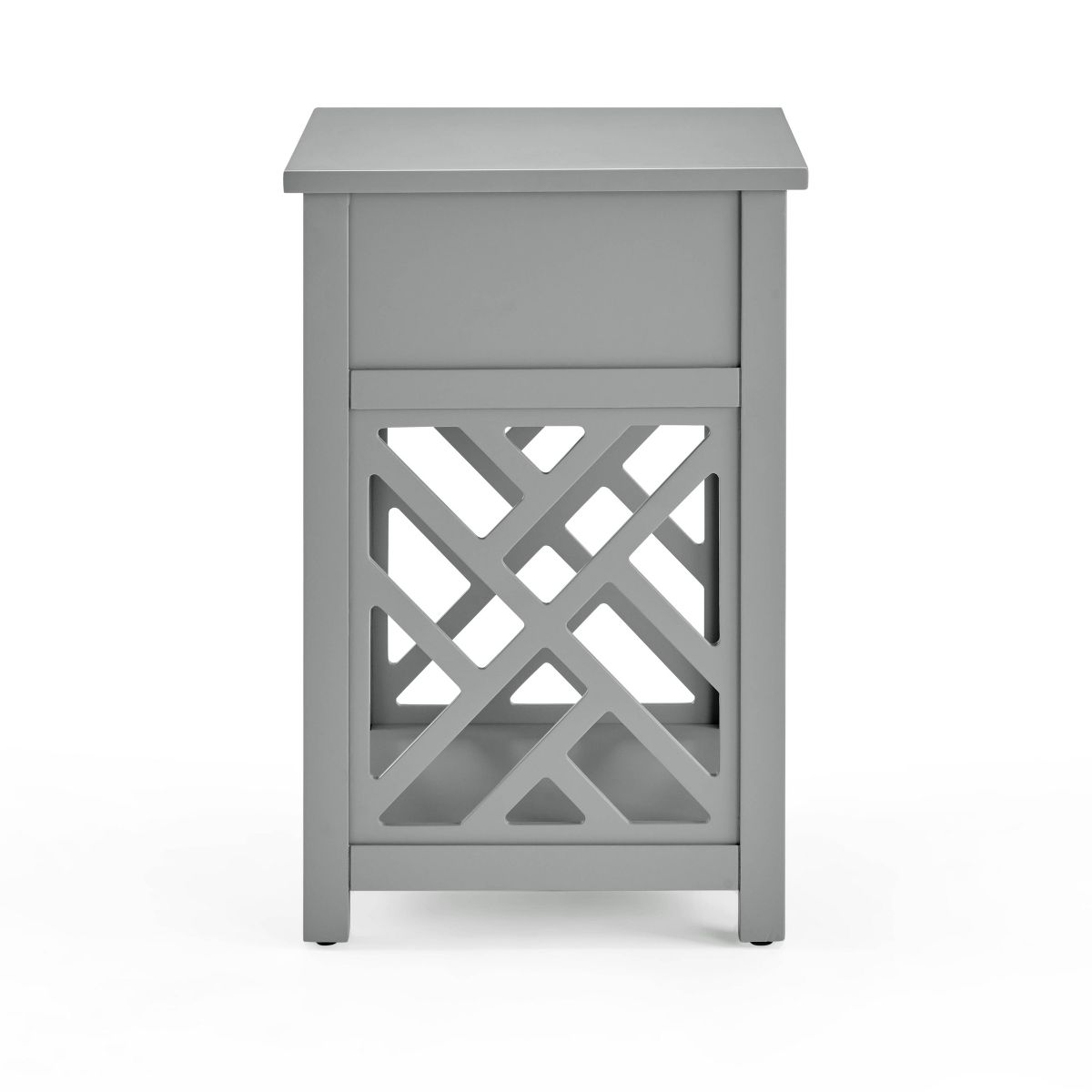 Alaterre Furniture Middlebury Wood End Table with Storage Shelf - thumbnail 7