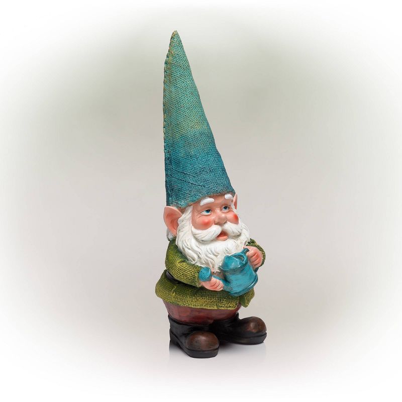 15&#34; Outdoor Polyresin Garden Gnome with Watering Can - Alpine Corporation, 4 of 8