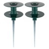 Maggift Landscape Equipment Parts and Accessories, Garden Hose Guide Spikes 2PCS with Heavy-Duty Swivel Caps, Green, 3.7"*3.7"9.84" - 3 of 4