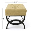 Sapphtopaz Modern Bench Upholstered Ottoman with Button-Tufted Stitch Entryway Bench for Living Room, Bedroom - 2 of 4