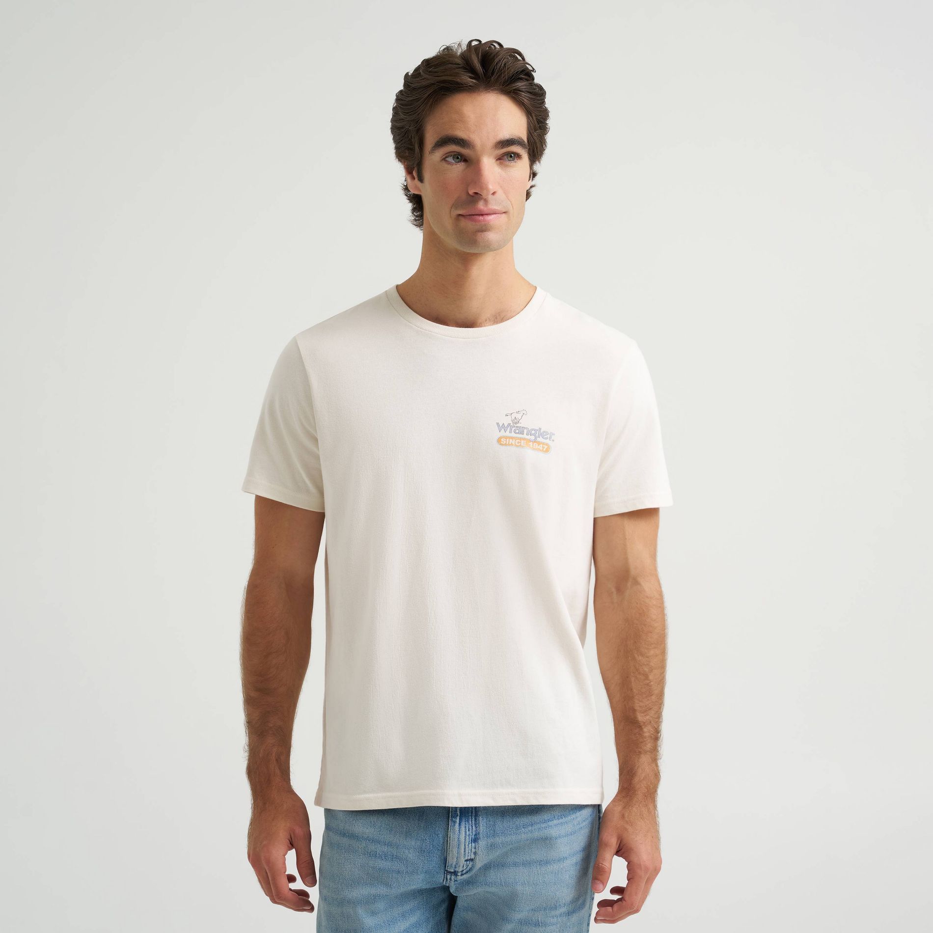 Wrangler Men's Cowboy Cut Graphic T-Shirt - White