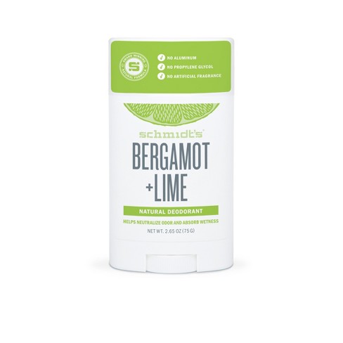 deodorant natural schmidt bergamot lime target 65oz