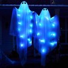 Joyfy 47” Halloween Hanging Ghost Outdoor Decoration, Flying Ghosts with Warm LED Light Party Decor Prop for Front Yard Patio Garden 2 Pack - 2 of 4