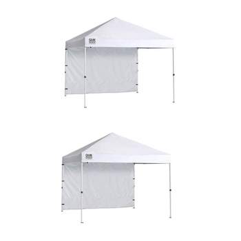 ShelterLogic Commercial C100 10 x 10 Foot Straight Leg Pop Up Canopy (2 Pack)