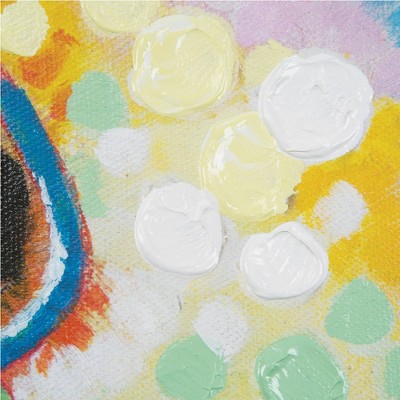 Smarty Panda 24x24 Multicolor Acrylic Canvas Wall Art