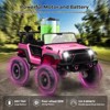 24V 2 Seater Ride On Car, Electric Truck for Big Kids Ages 3-8, Ride On Toy with 5.5MPH Max Speed, Remote Control, Accelerator Pedal, Treaded Tires - 4 of 4