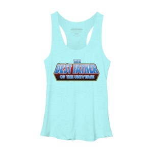 Women's Design By Humans The Best Father of the Universe By Melonseta Racerback Tank Top - 1 of 2