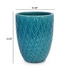Grungis Modern Planters for Outdoor Plants,Sleek Ceramic Flowerpot Planters with Drainage Hole for Patio,Garden - 2 of 4