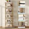 6 Tier Wooden Bookshelf - 71 Inches Industrial Tall Open Bookcase, Metal Frame, Freestanding Wooden Bookshelf, for Bedroom, Living Room, Home Office - 4 of 4