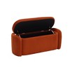 NicBex Modern 44.1" Storage Bench Corduroy Upholstered Accent Stool with Cushioned Top for Entryway and Living Room - 3 of 4