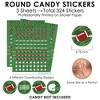Big Dot of Happiness End Zone - Football - Baby Shower or Birthday Party Small Round Candy Stickers - Party Favor Labels - 324 Count - 3 of 4