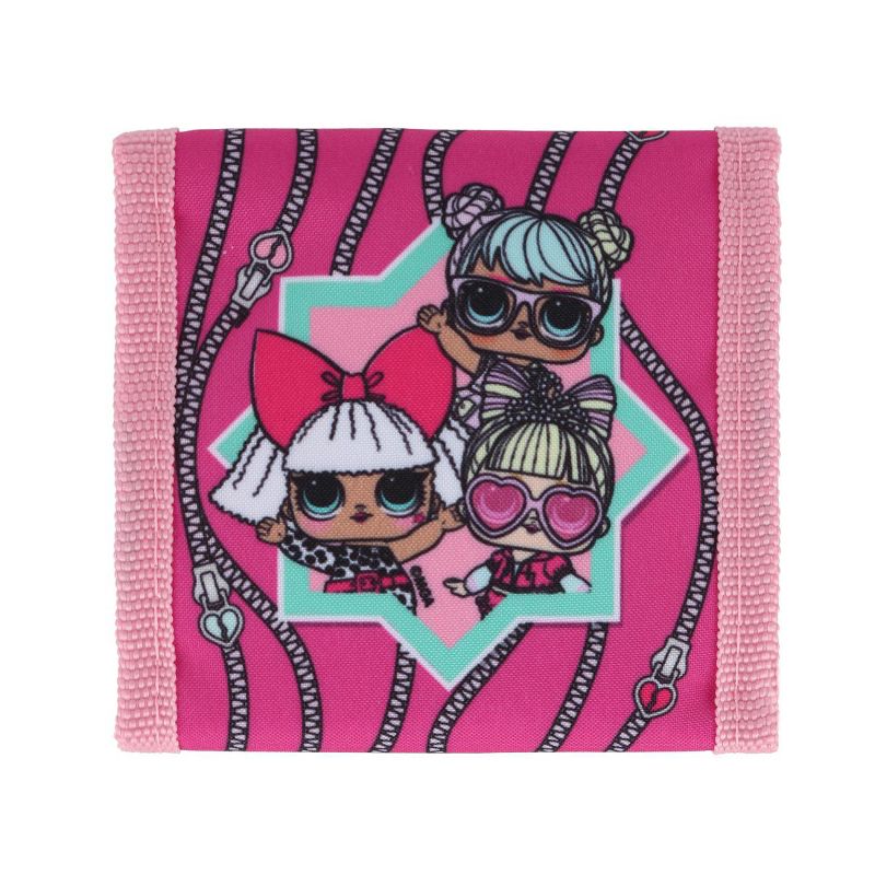 Textiel Trade Kid's LOL Surprise Sweet & Sassy Bi-Fold Wallet with Hook & Loop Closure, 1 of 4
