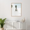 Amanti Art Minimal Cactus Santorini by Bella Eve Canvas Wall Art Print Framed - 4 of 4