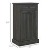 Kitchen Tilt Out Trash Bin Cabinet Free Standing Recycling Cabinet Trash Can Holder With Drawer - 3 of 4