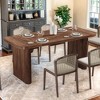 NicBex 62.20" Rectangle Dining Table Modern Center Table with Wood Tabletop for Living Room & Office - 2 of 4